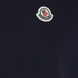 Polo con logo in blu 
