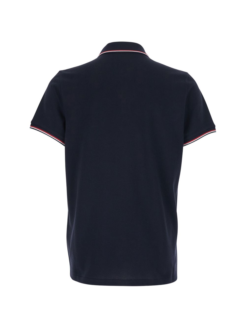 Polo con logo in blu 