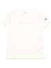 T-shirt con logo in avorio