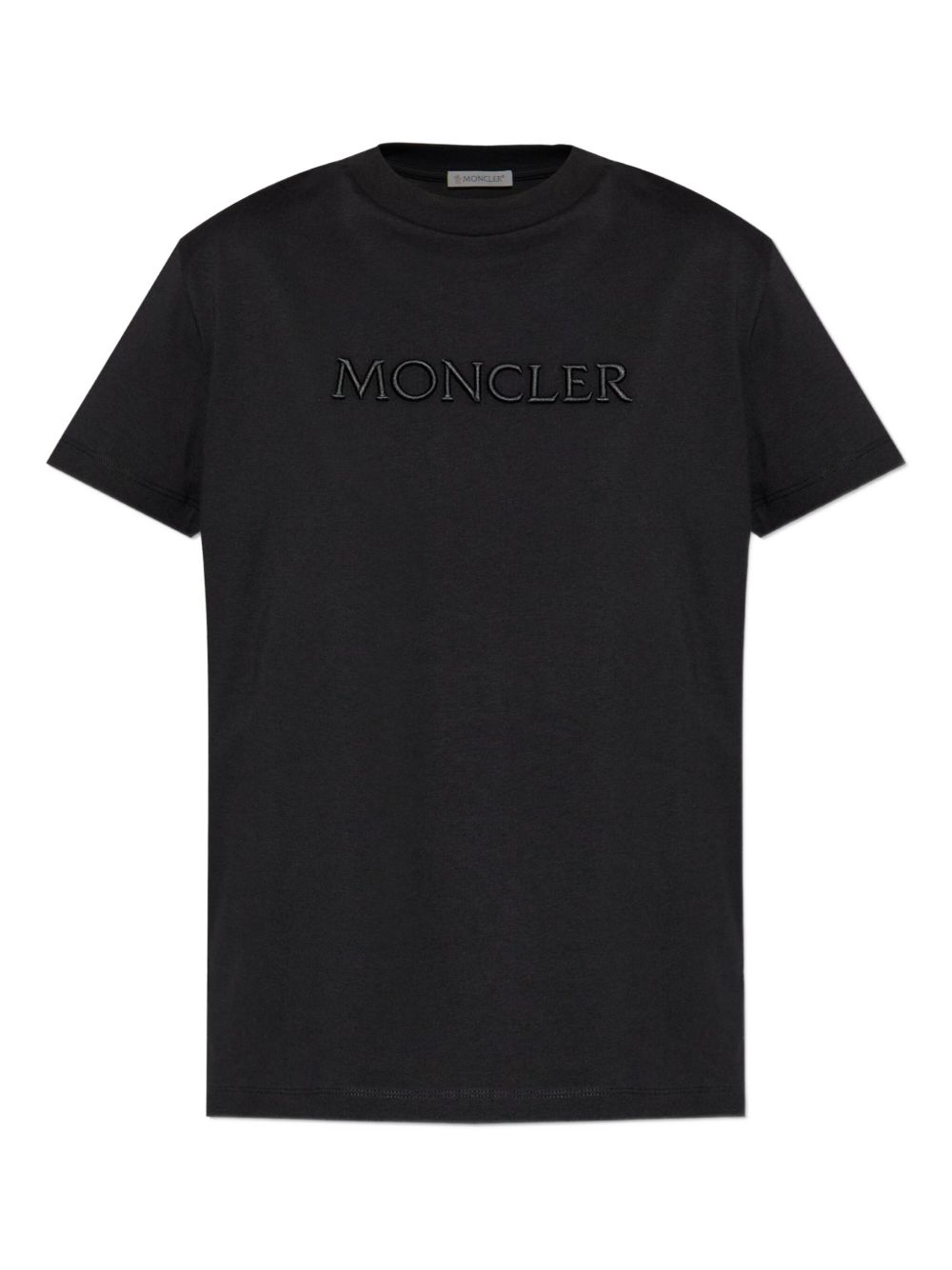 T-shirt con logo in nero Moncler - donna 