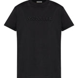 T-shirt con logo in nero Moncler - donna 