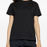 T-shirt con logo in nero Moncler - donna 