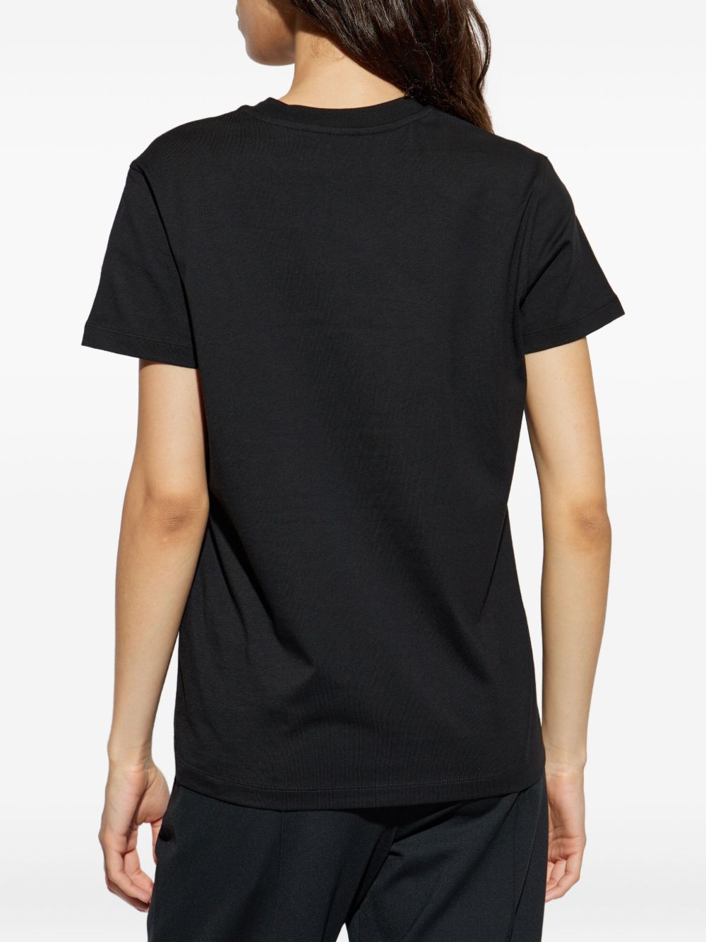 T-shirt con logo in nero Moncler - donna 