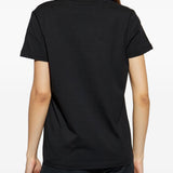 T-shirt con logo in nero Moncler - donna 