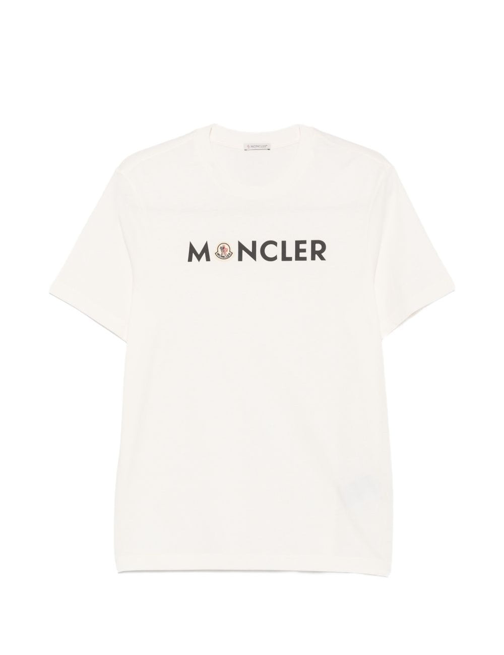 T-shirt con logo in bianco 