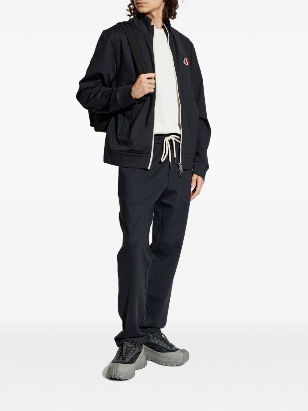 Giacca con zip in blu Moncler - uomo 