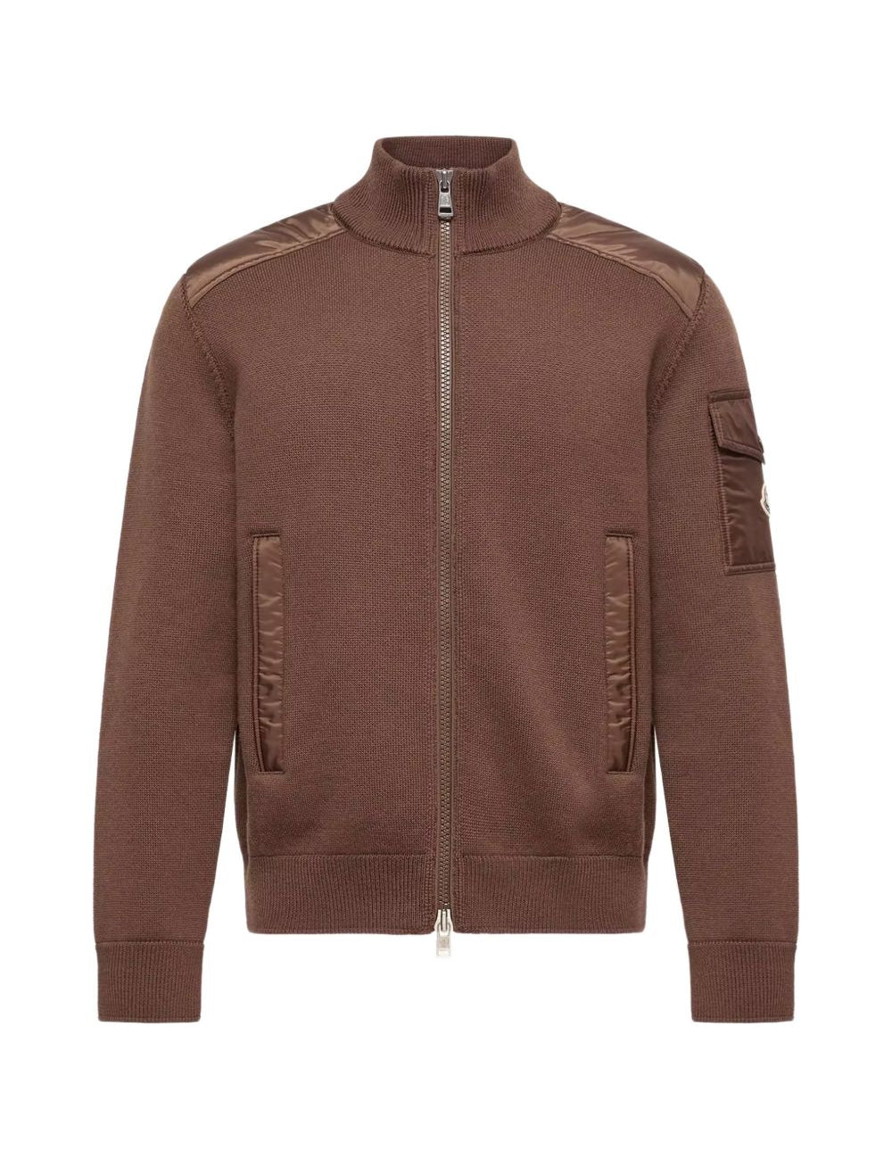 Cardiagn con zip in marrone 
