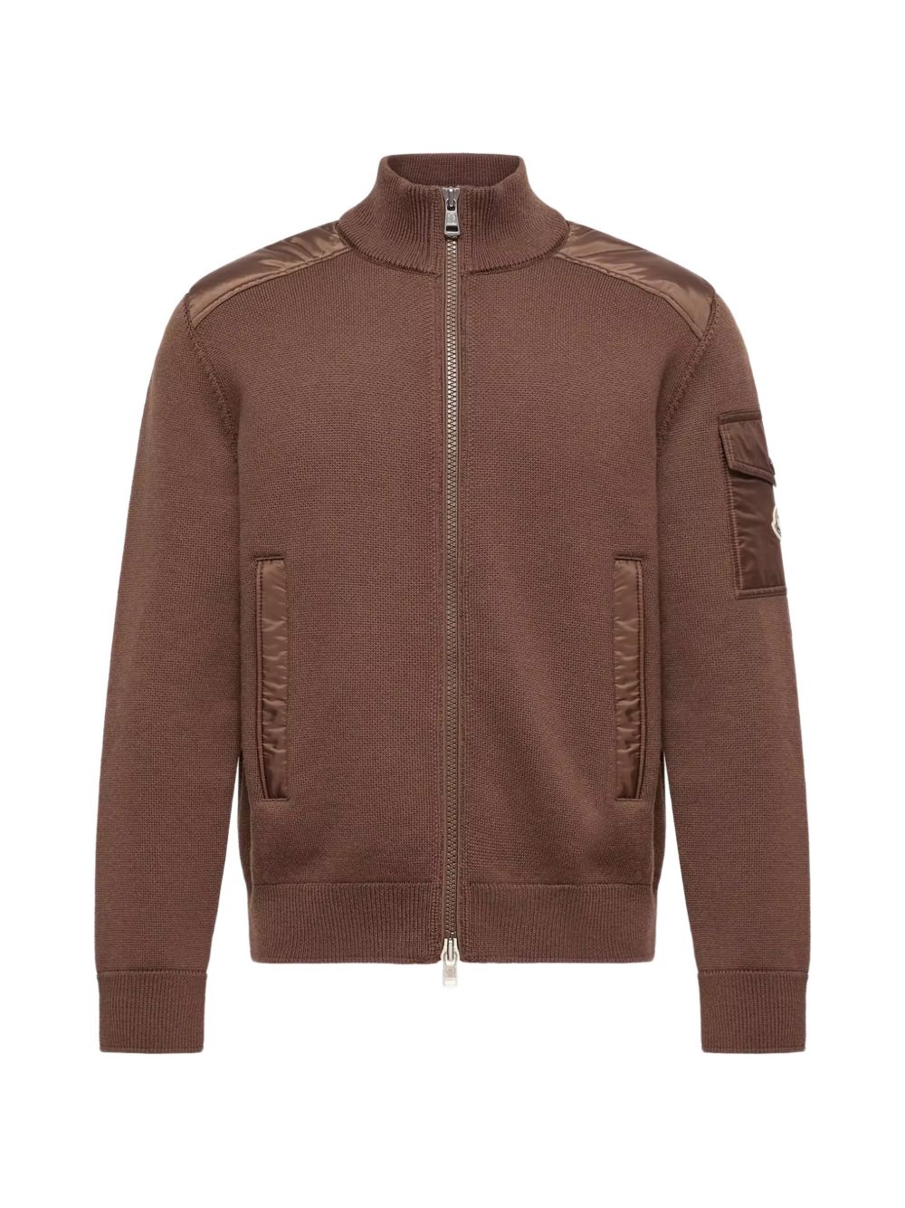 Cardiagn con zip in marrone 