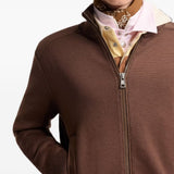 Cardiagn con zip in marrone 
