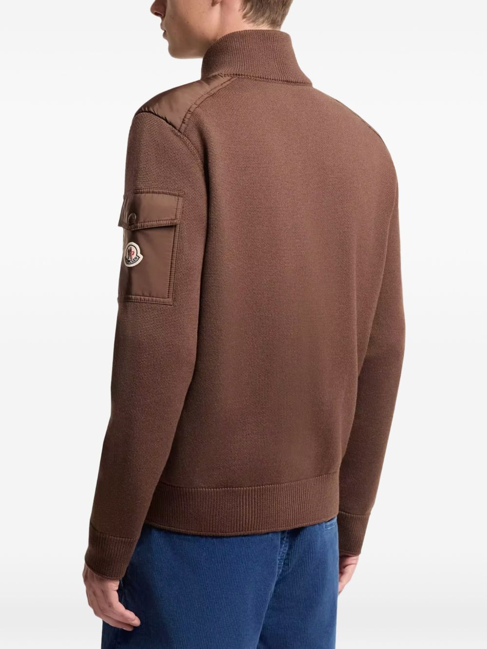 Cardiagn con zip in marrone 