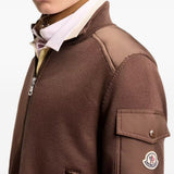 Cardiagn con zip in marrone 