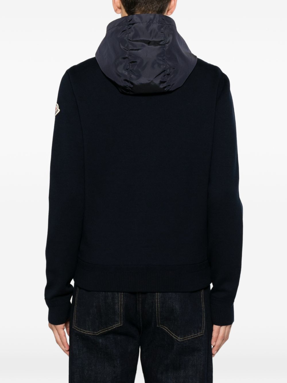 Giubbino con cappuccio in blu Moncler - uomo 