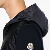Giubbino con cappuccio in blu Moncler - uomo 