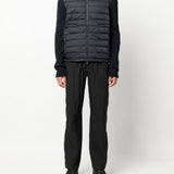 Cardigan imbottito con zip in blu 