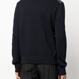 Cardigan imbottito con zip in blu 