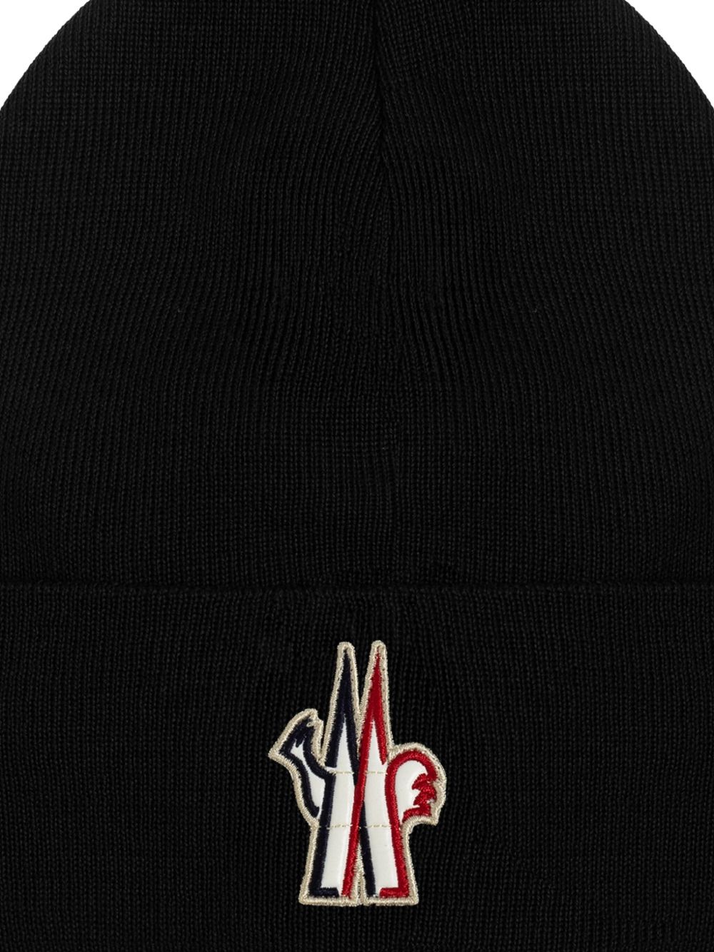 Berretto con logo in nero 