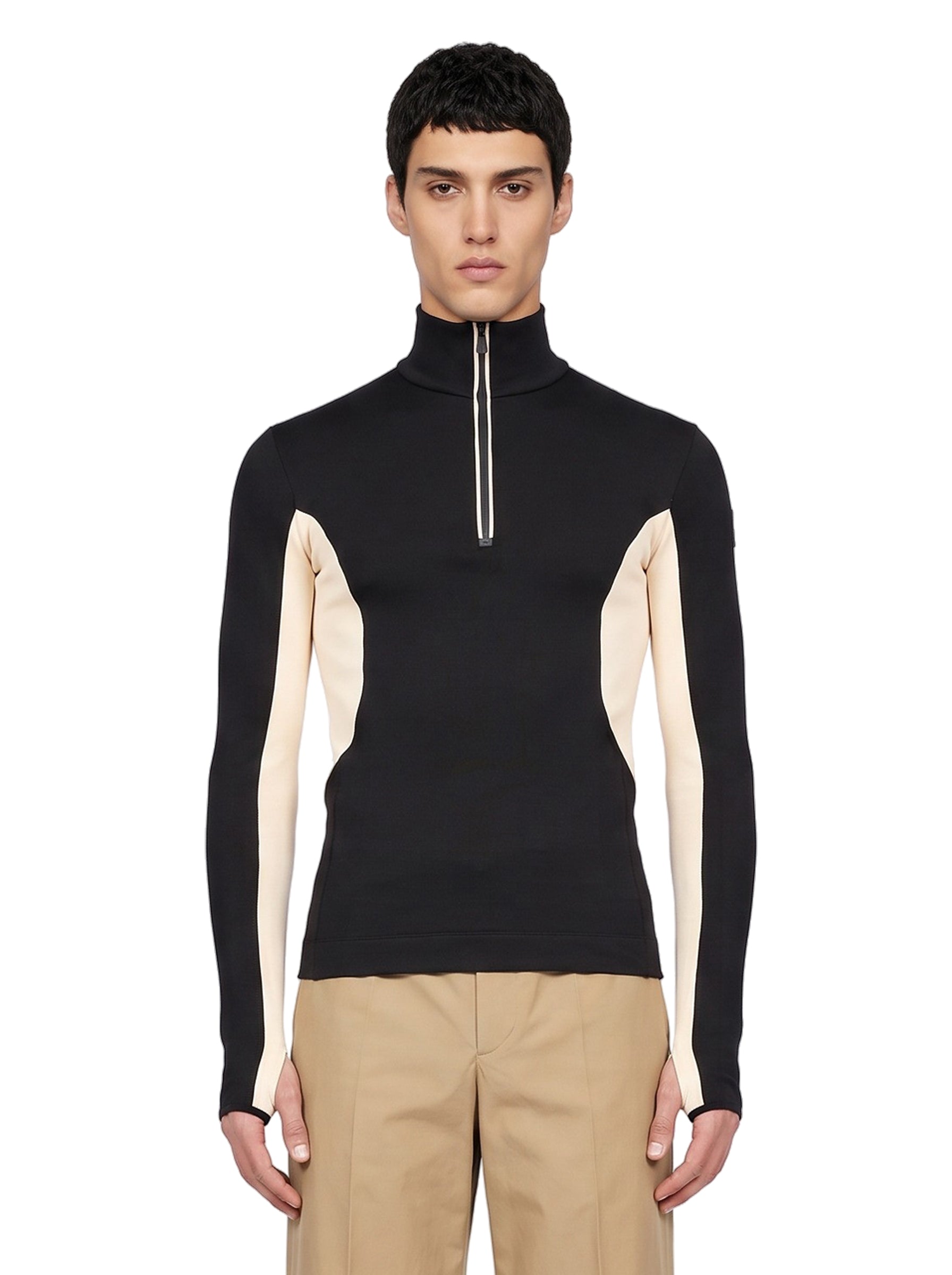 Dolcevita Polartec® con mezza zip multicolor<BR/> 
