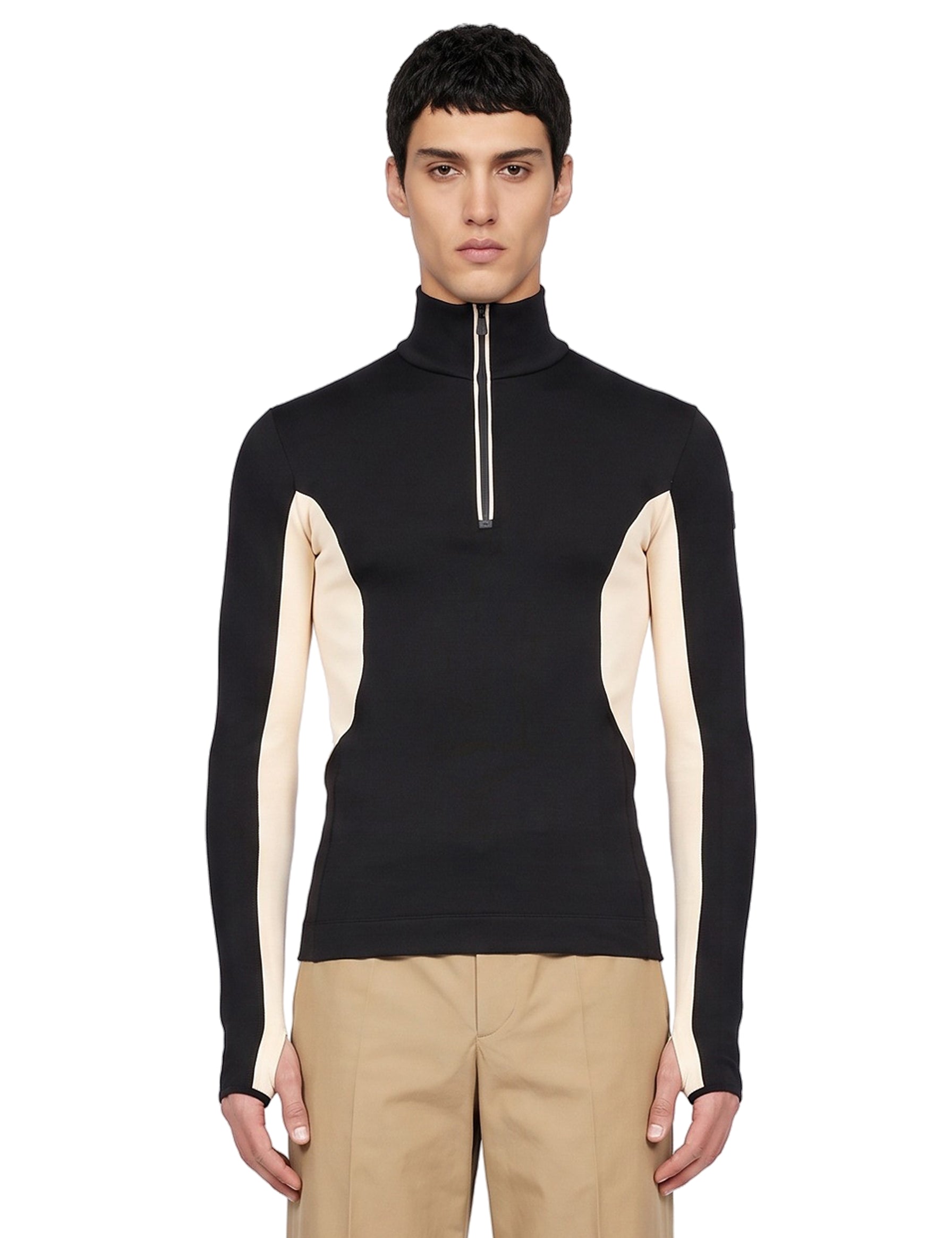 Dolcevita Polartec® con mezza zip multicolor<BR/> 