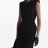 Abito midi stockman in nero 