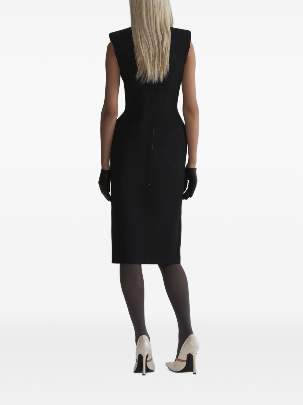 Abito midi stockman in nero 