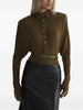 Polo collar bodysuit in green
