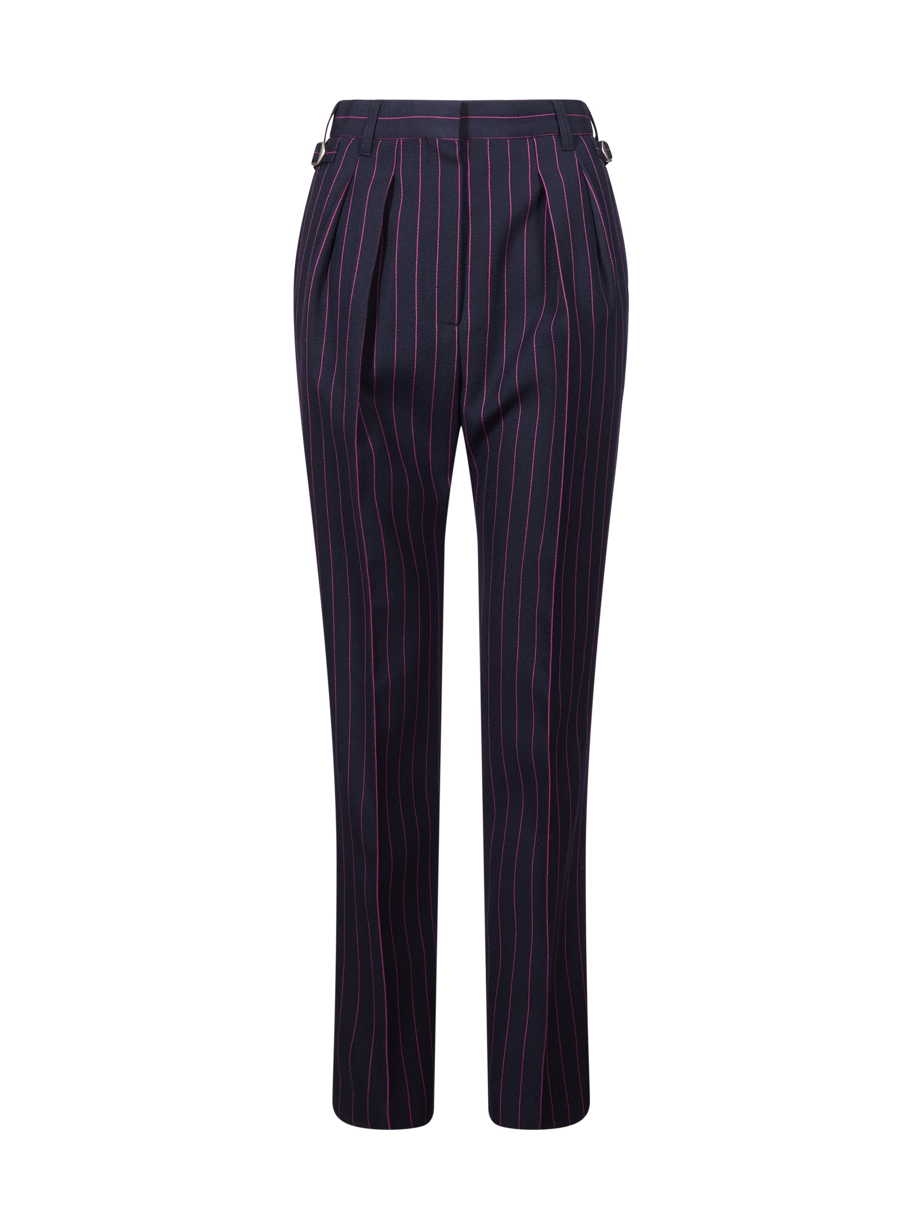 Pantaloni gessati in blu 