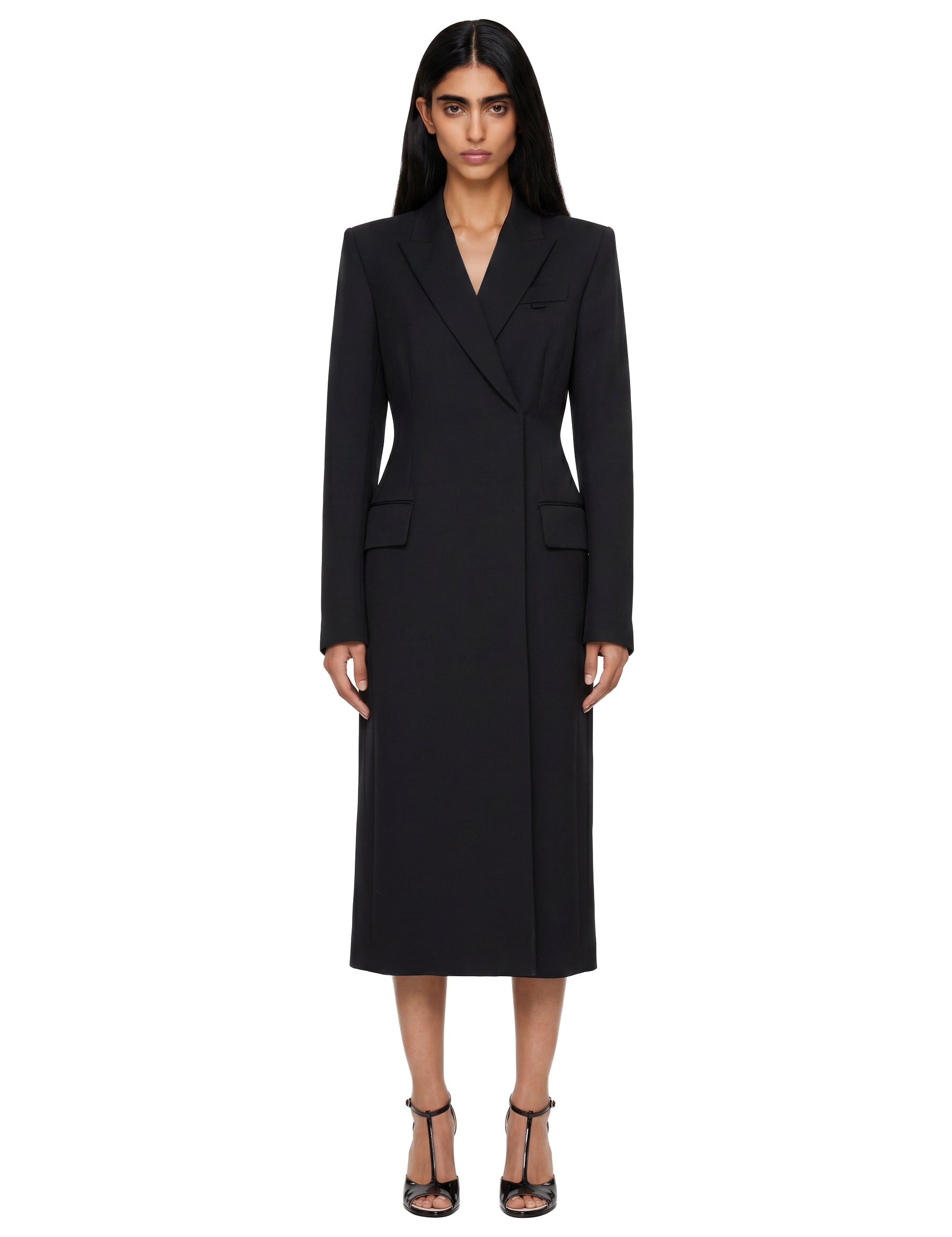 Cappotto Hourglass in nero 