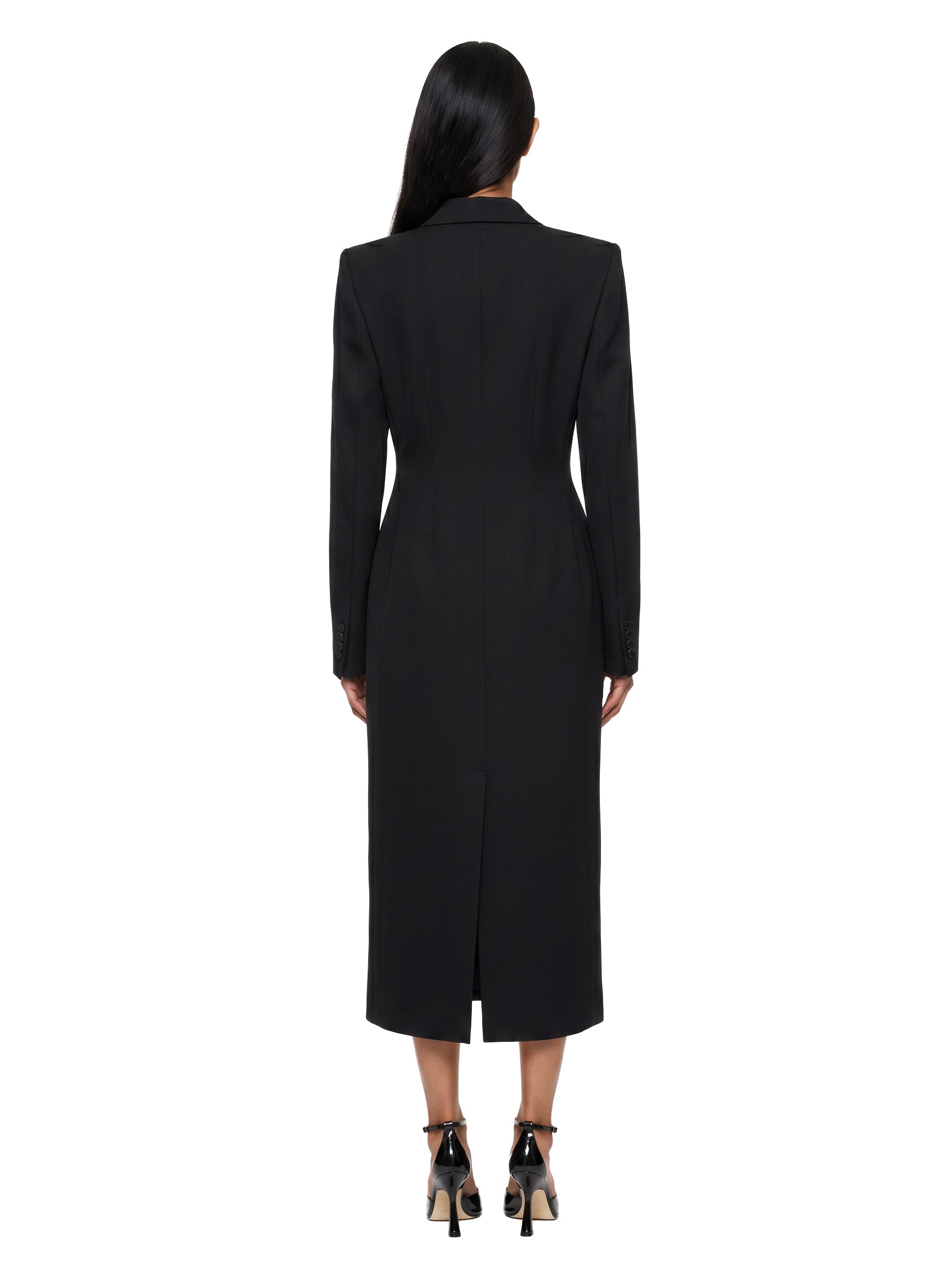 Cappotto Hourglass in nero 
