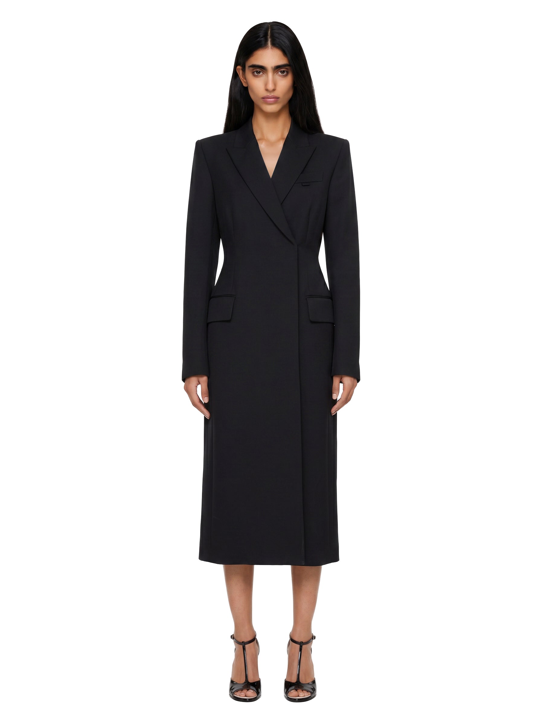 Cappotto Hourglass in nero 