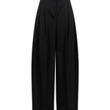 Pantaloni a gamba larga in nero 