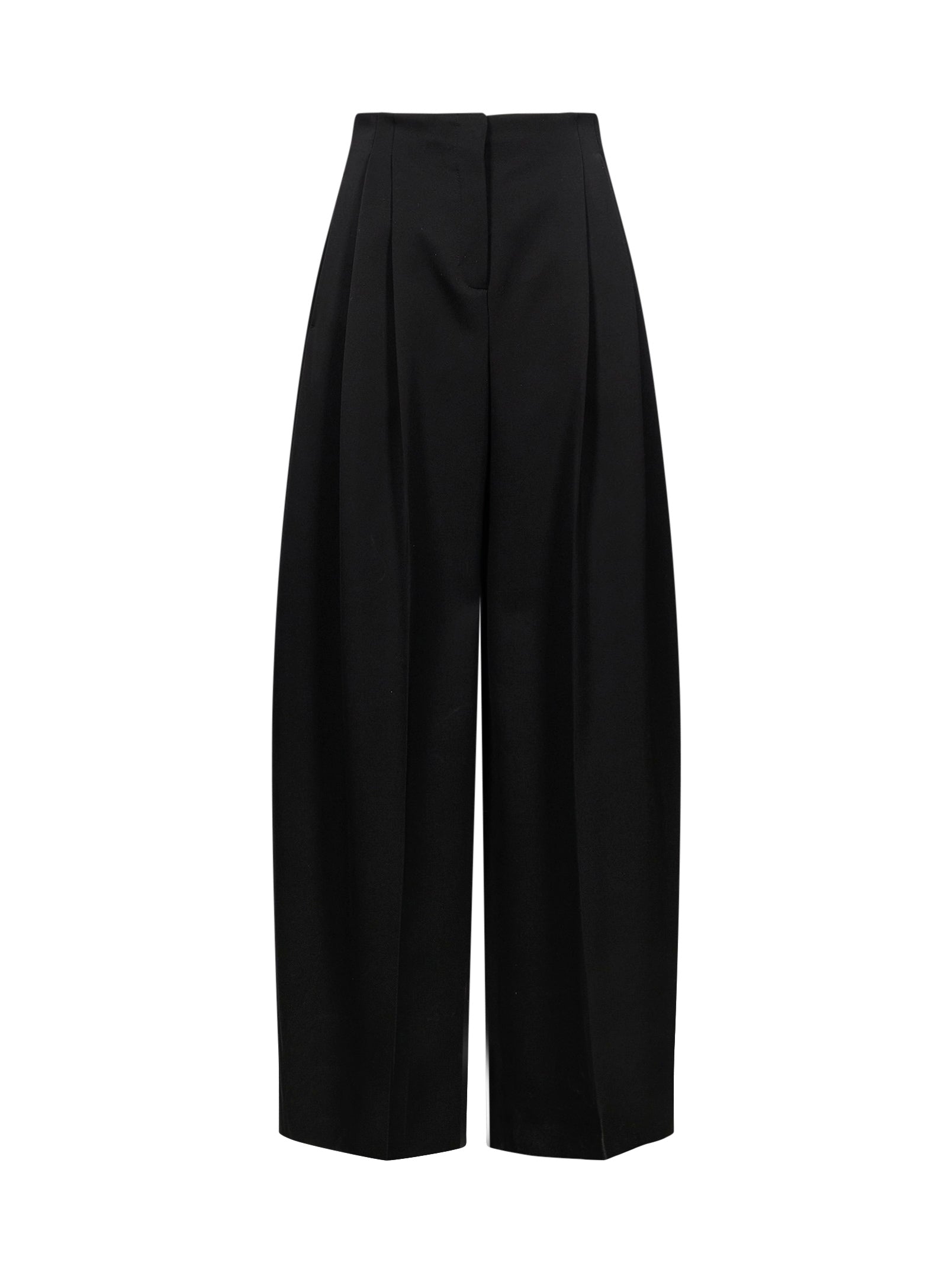 Pantaloni a gamba larga in nero 