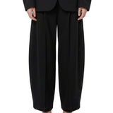 Pantaloni a gamba larga in nero 