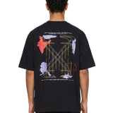 T-shirt Archigeography Arrow Skate in nero 