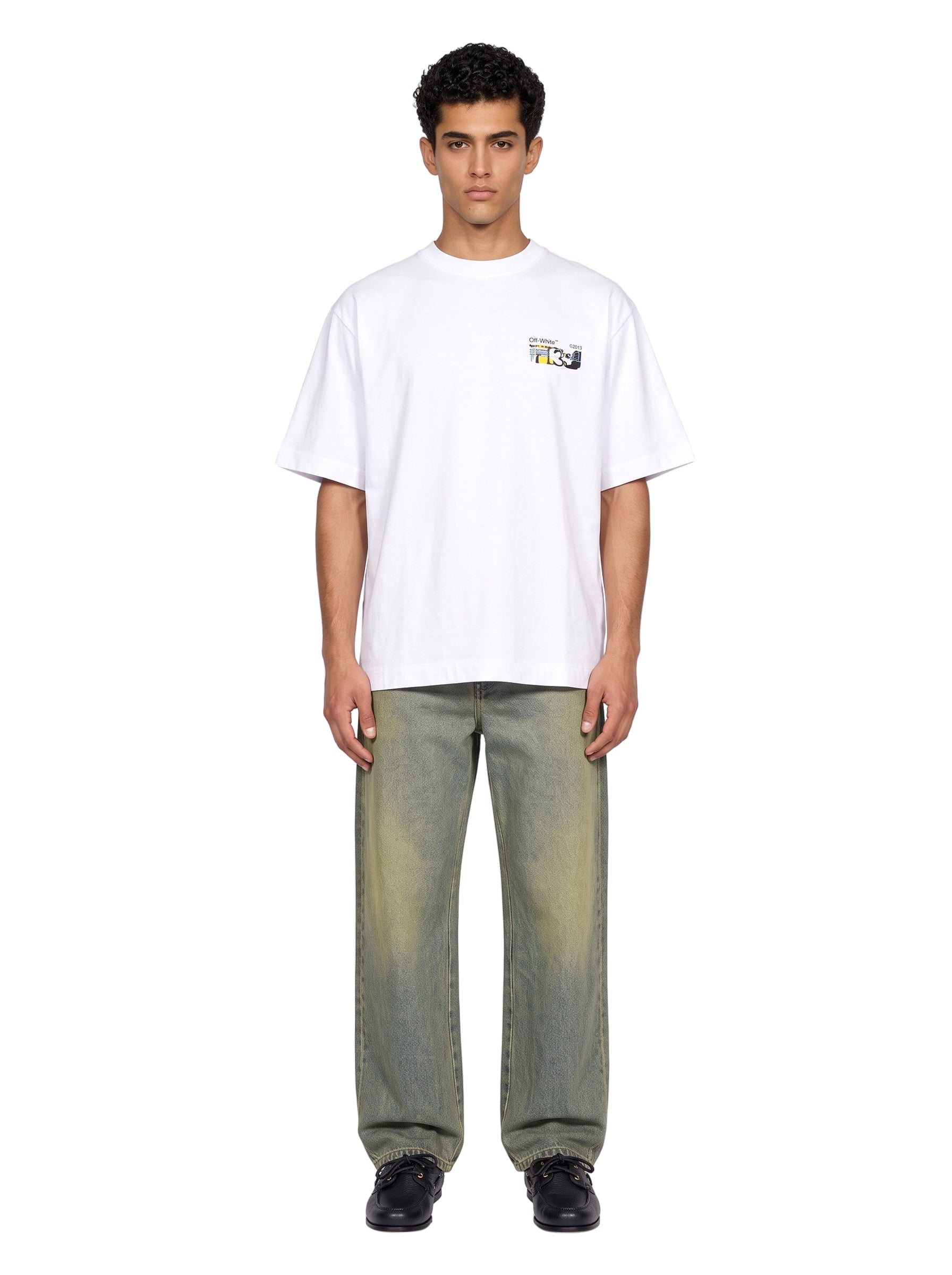 T-shirt Industrial Arrow Skate in bianco 