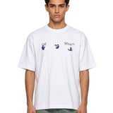 T-shirt Bacco Arrow Skate in bianco 