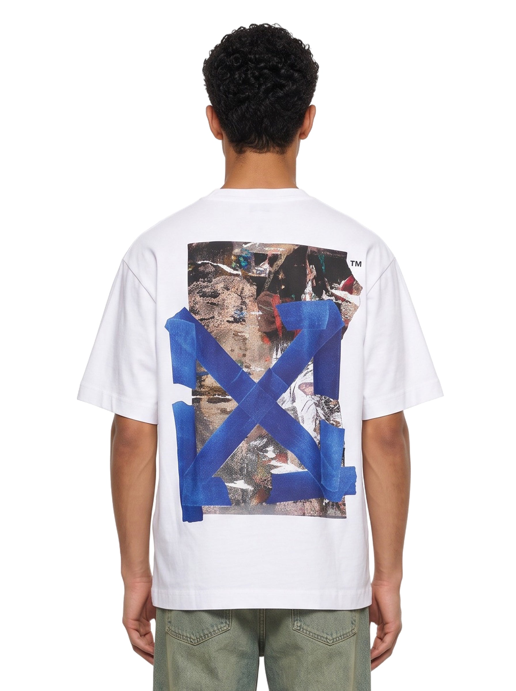 T-shirt Bacco Arrow Skate in bianco 