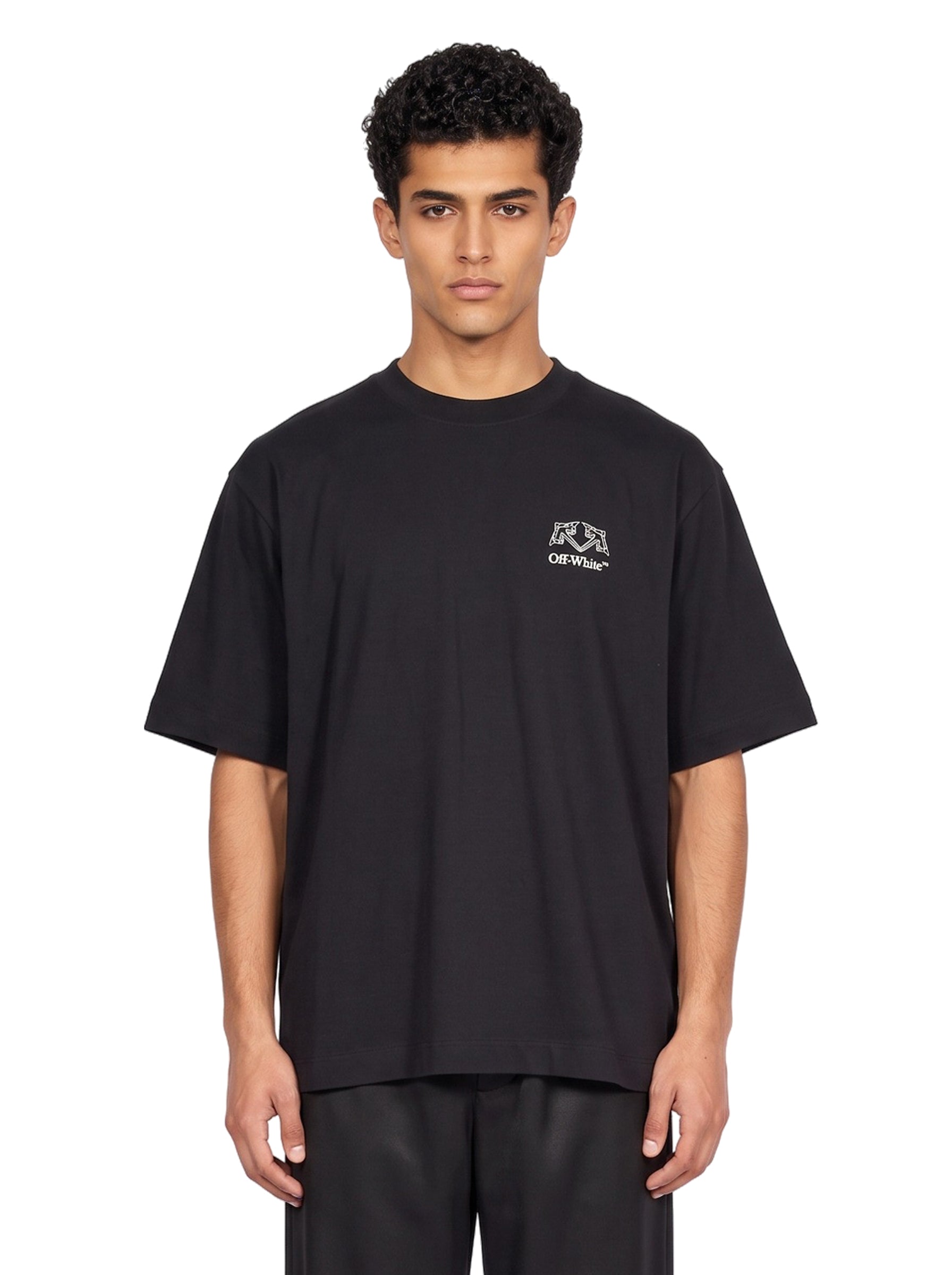 T-shirt Offline Half Arrow Skate in nero 