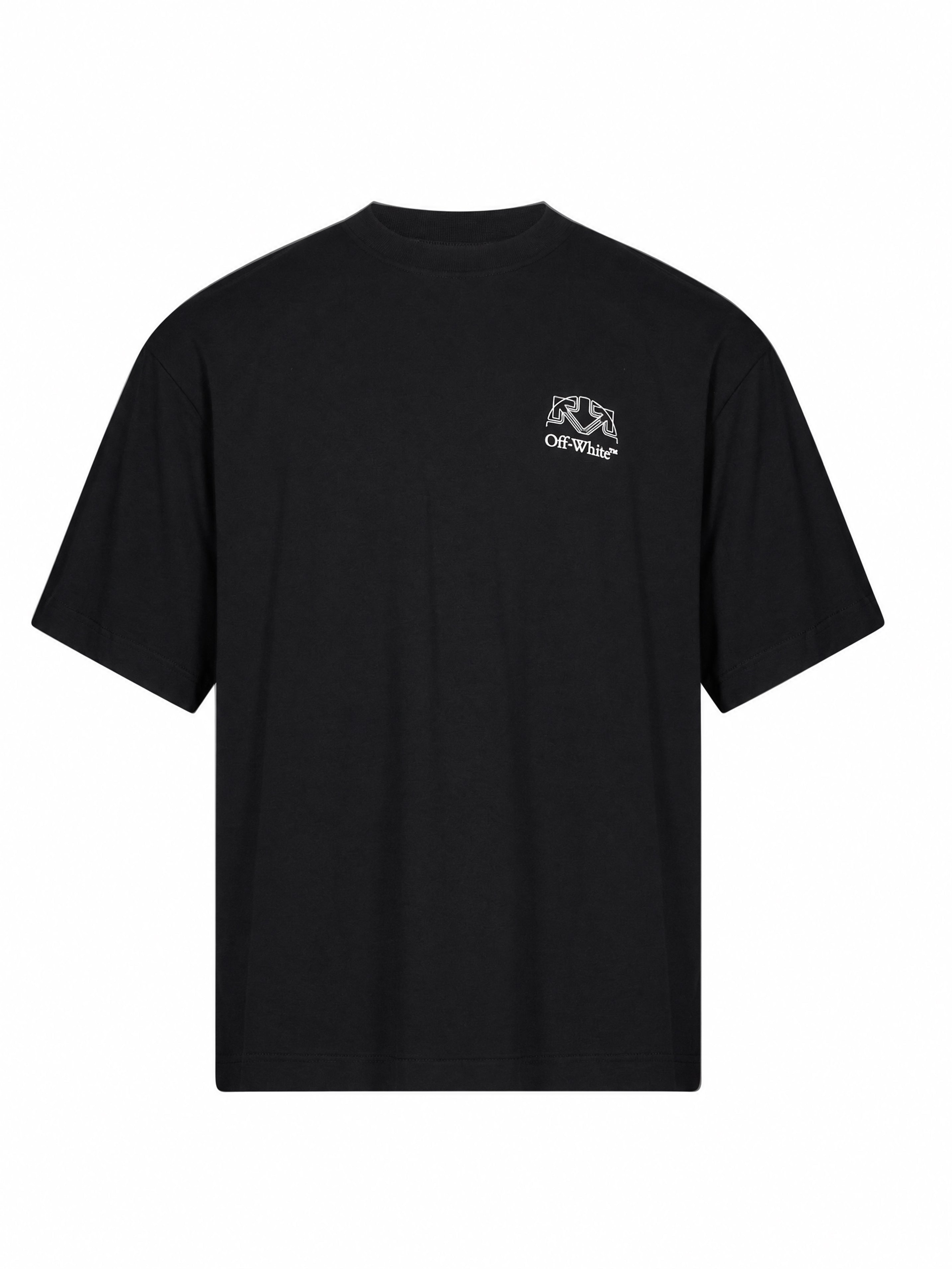 T-shirt Offline Half Arrow Skate in nero 