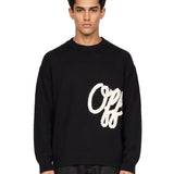 Maglione Script Shared Logo in nero 