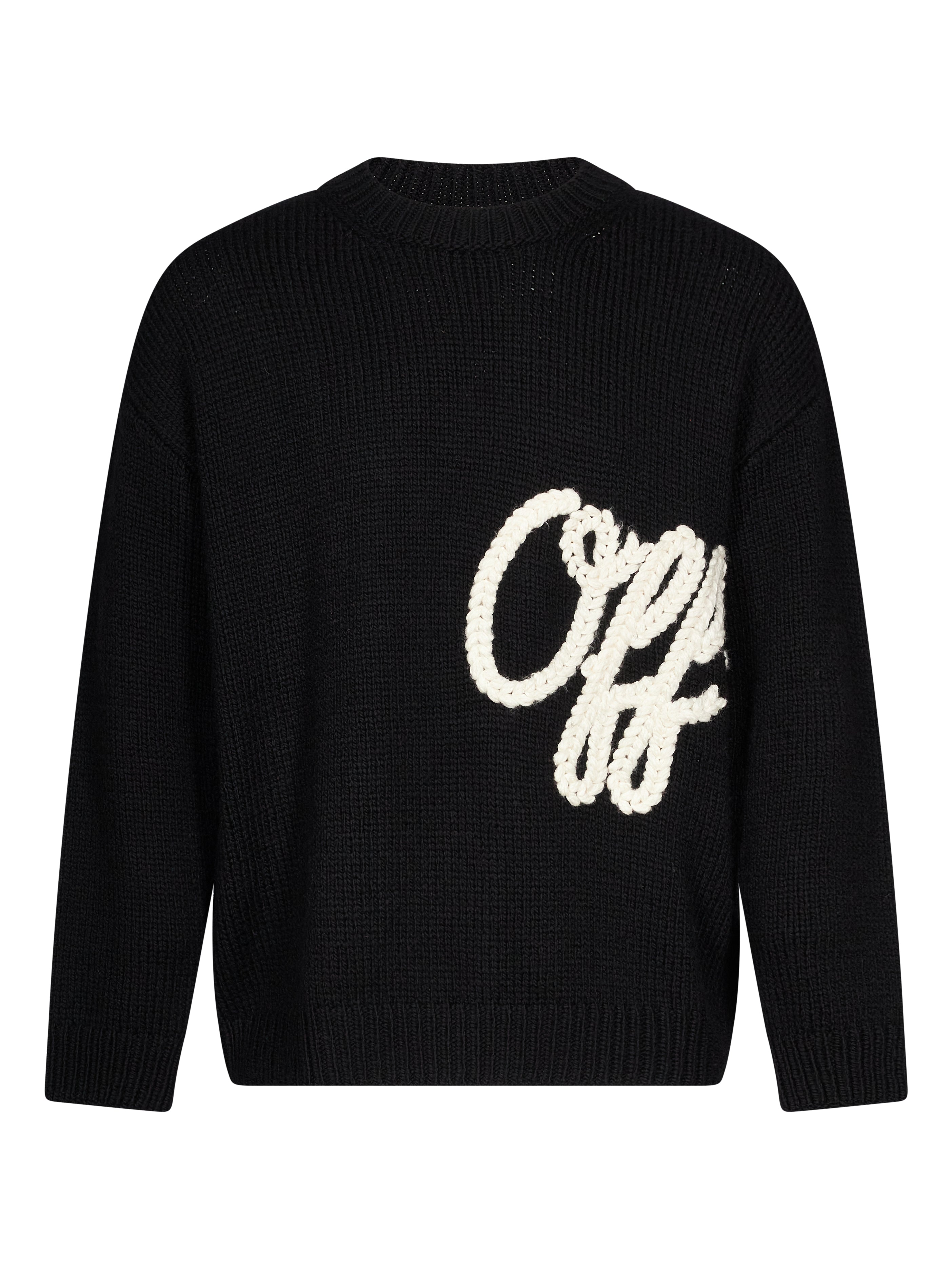 Maglione Script Shared Logo in nero 