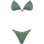 Bikini Lumiere metallic in verde 