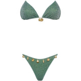 Bikini Lumiere metallic in verde 