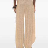 Pantaloni pareo a portafoglio con perline Lumiere in oro Oséree - donna 