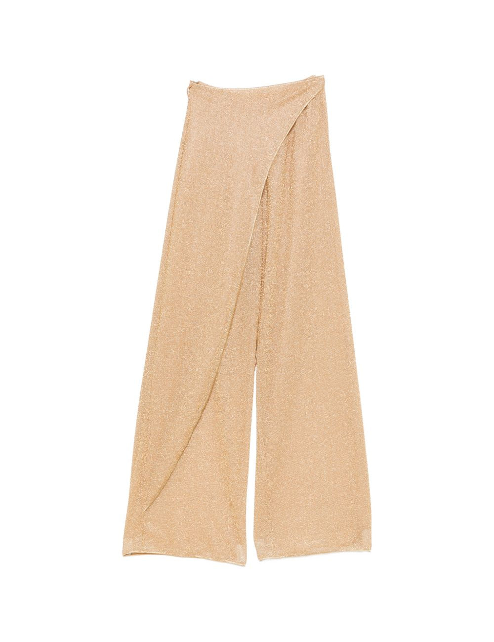Pantaloni pareo con perline Lumiere in oro 