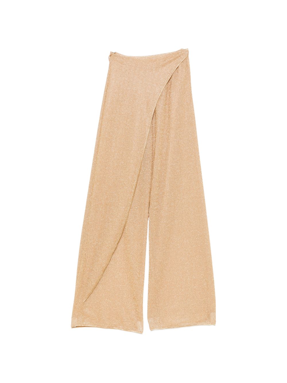 Pantaloni pareo con perline Lumiere in oro 
