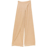 Pantaloni pareo con perline Lumiere in oro 