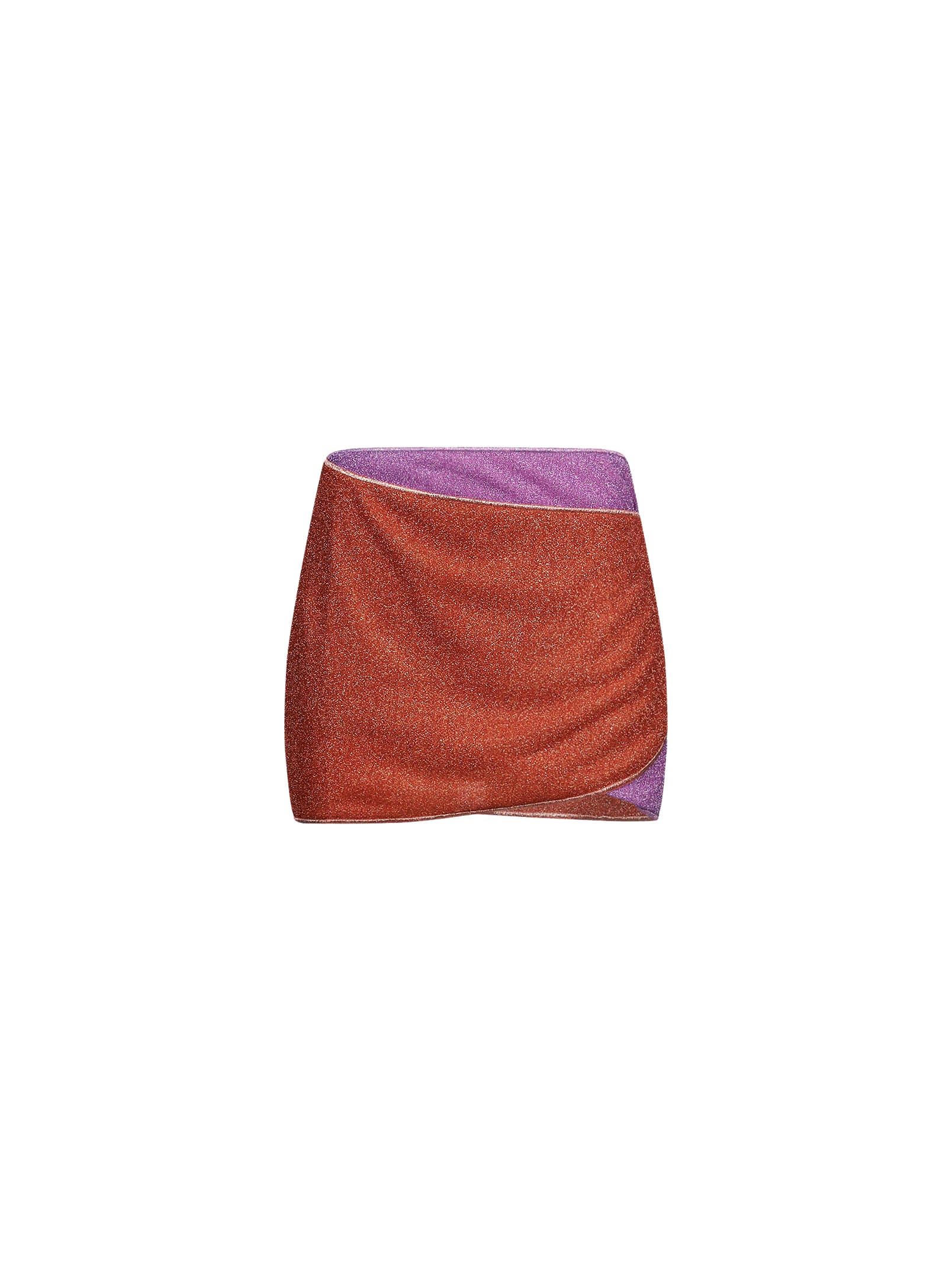 Gonna pareo Lumiere in arancio e lilla 