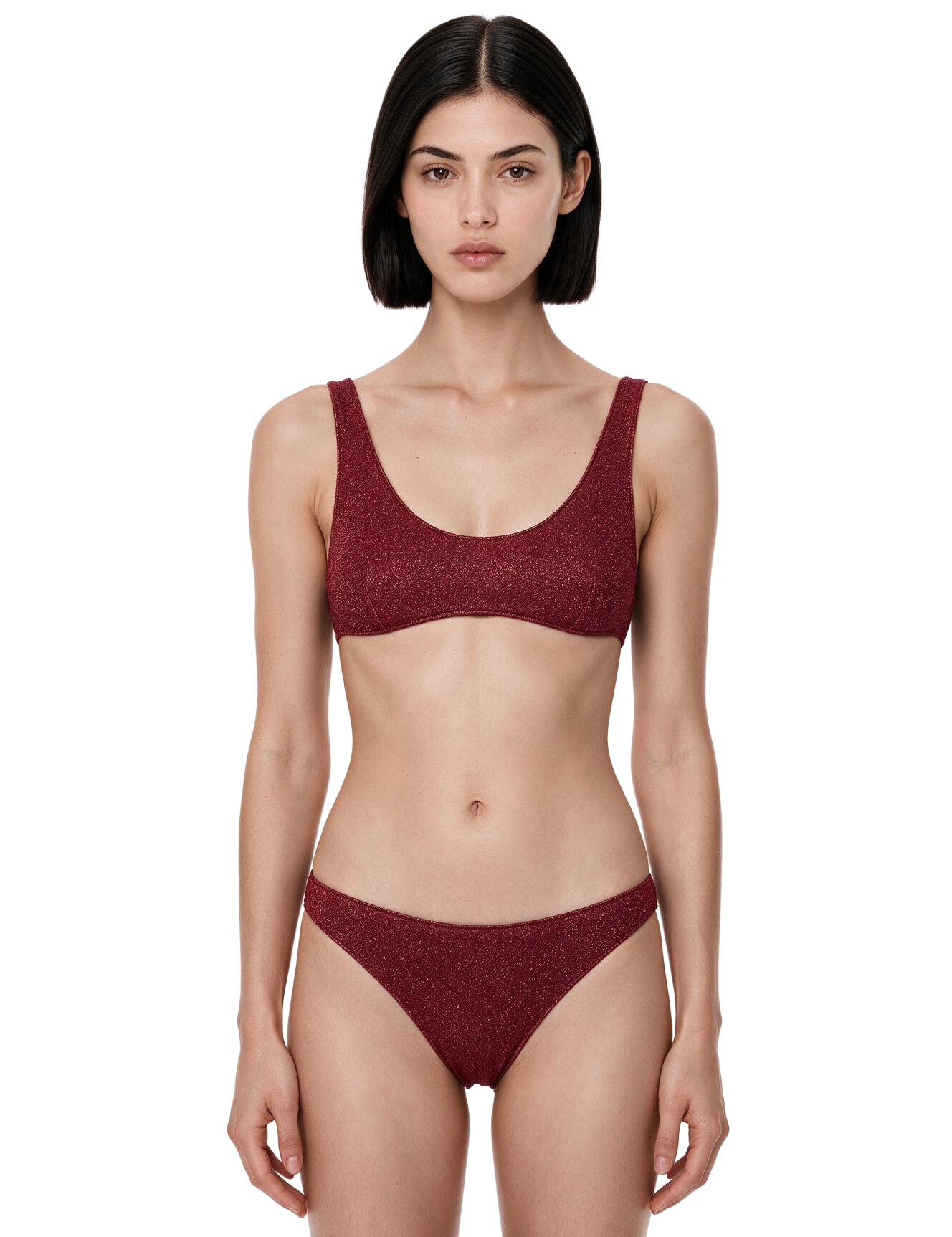 Bikini Lumiere sporty in rosso 