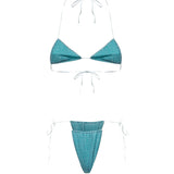 Bikini Lumiere micro in blu 