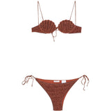 Bikini Lumière in marrone 